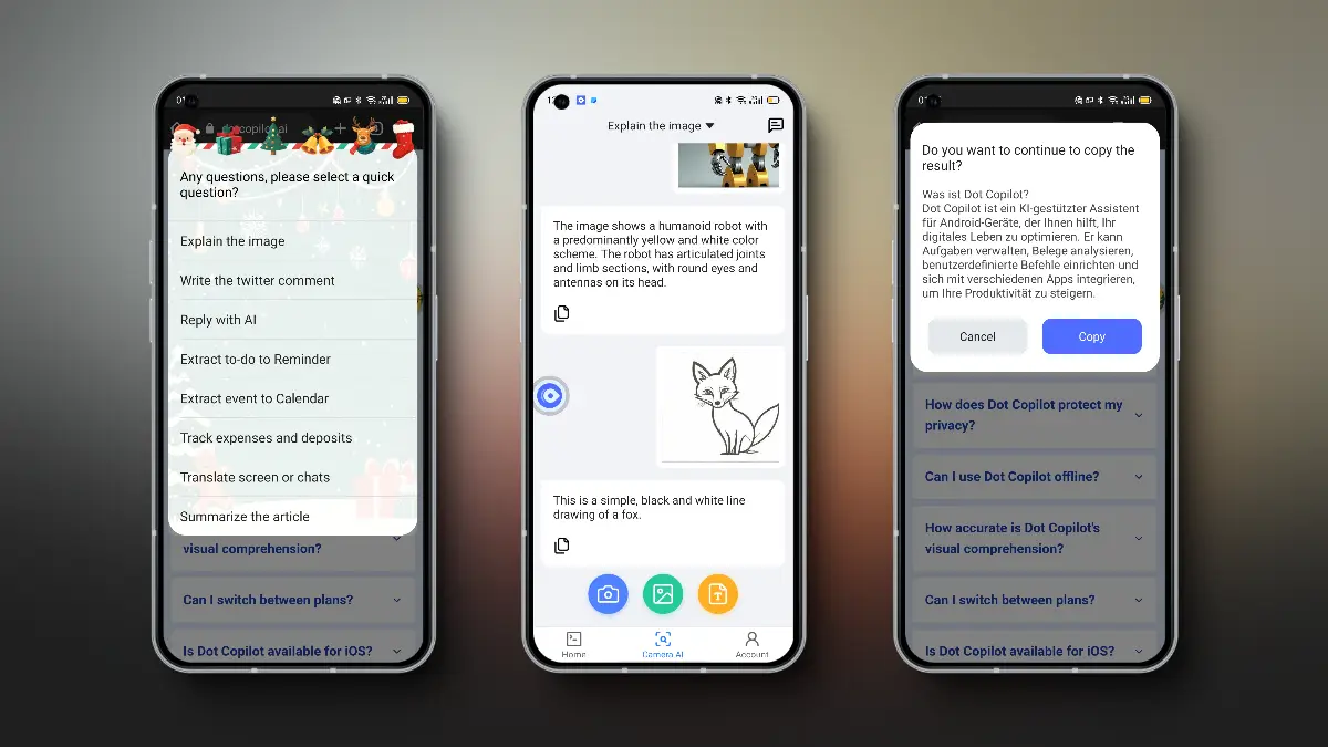 Dot Copilot on Android Devices